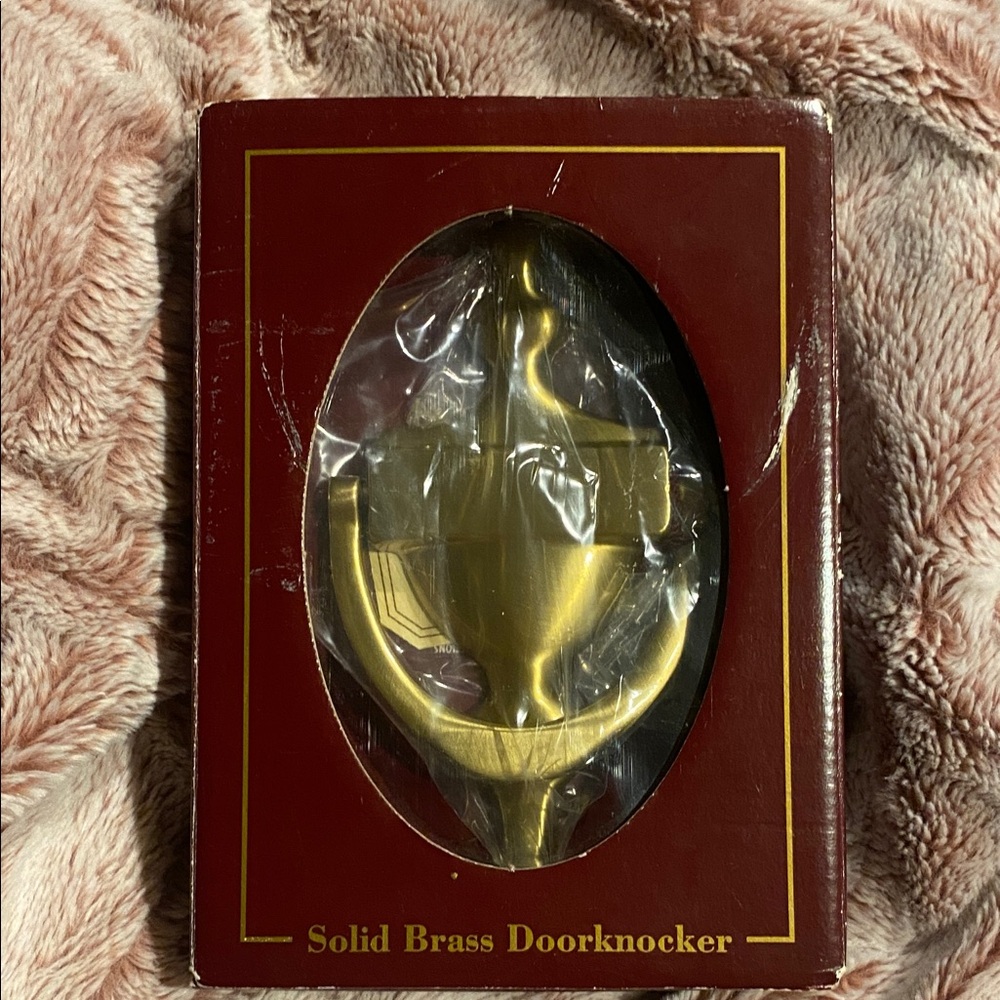 Classic Brass Door Knocker - Gold Tone